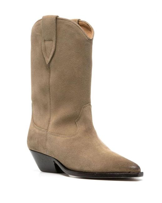 Isabel Marant Brown Duerto Leather Ankle Boots