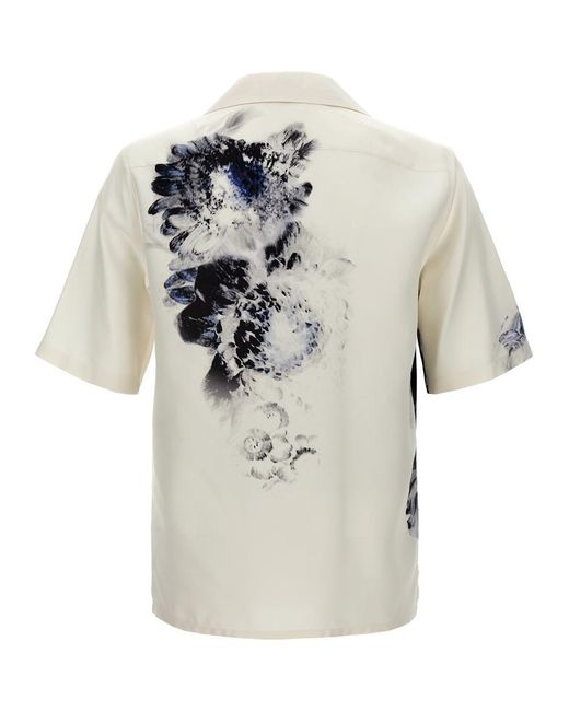 Alexander McQueen Black Dutch Flower Shirt, Blouse for men