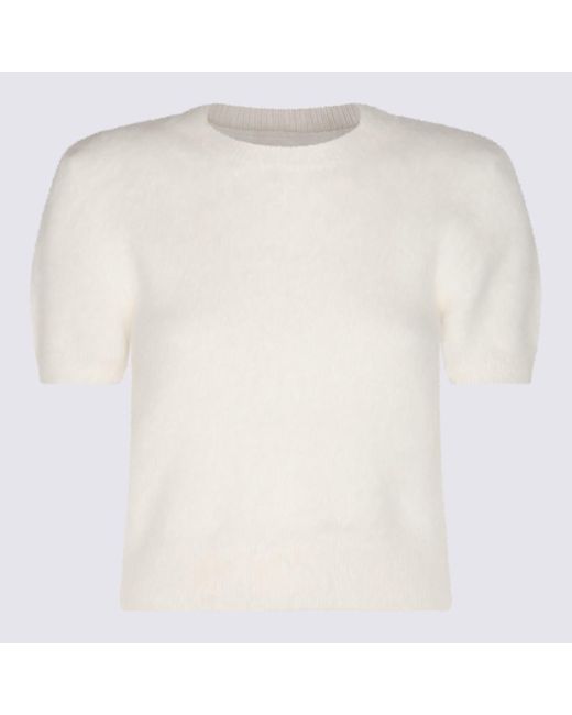 Maison Margiela White Wool Blend T-shirt