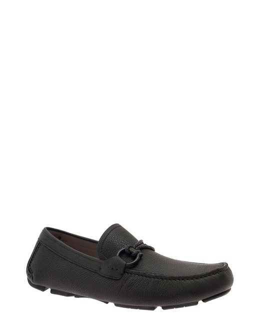 Ferragamo Ferragamo Front 4 Leather Loafer in Black for Men | Lyst
