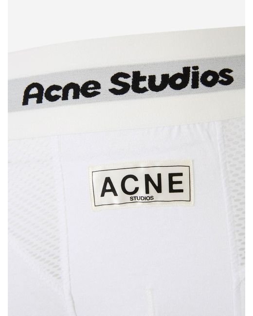 Acne White Boxer Logo Patch for men