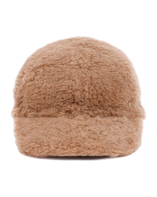Max Mara Gimmy1 Teddy Cap Hat in Brown | Lyst
