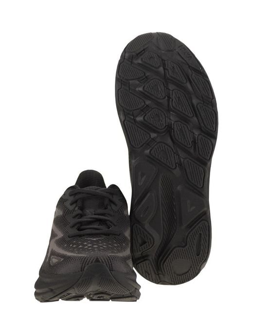 Hoka One One Black Clifton 9 for men