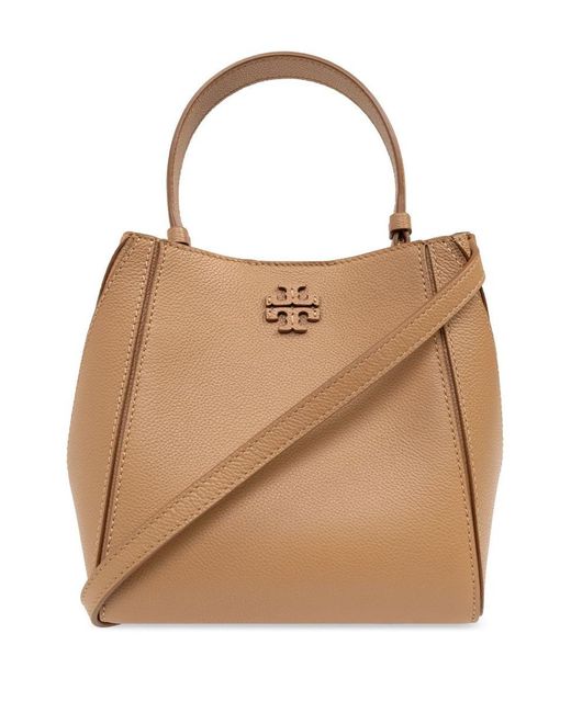 Tory Burch Natural Mcgraw Small Bucket Bag