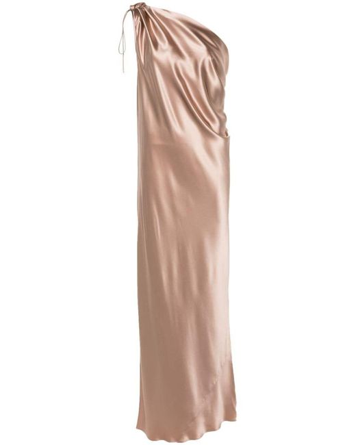 Max Mara Pianoforte Natural Silk Long Dress