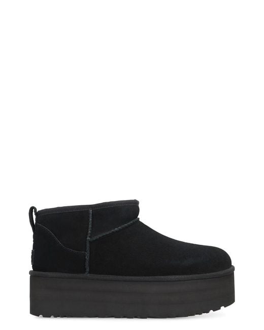 Ugg Black Classic Ultra Mini Boots