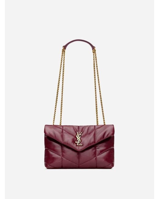 Saint Laurent White Puffer Toy Shoulder Bag