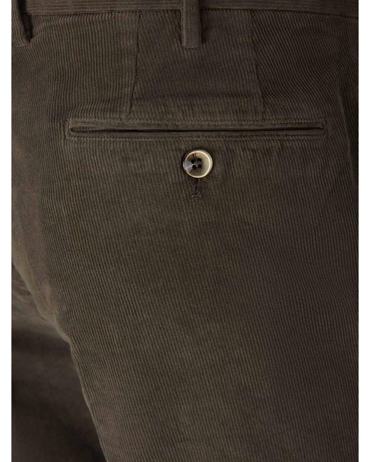 PT01 Natural Cotton Micro Corduroy Trousers for men