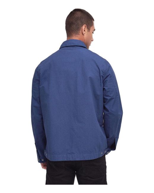 Barbour Blue International Workers Casual Cobalt Jacket for men