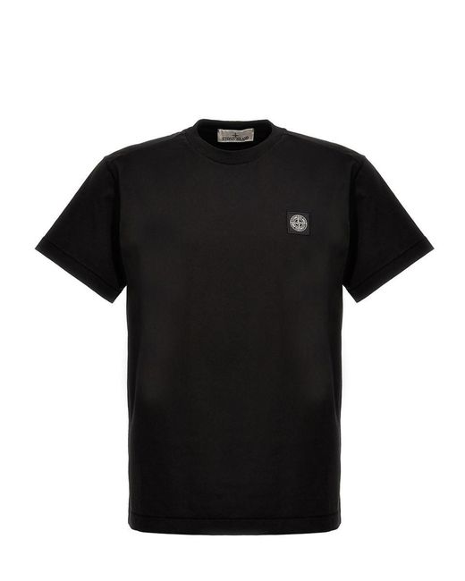 Stone Island Black T Shirts And Polos for men