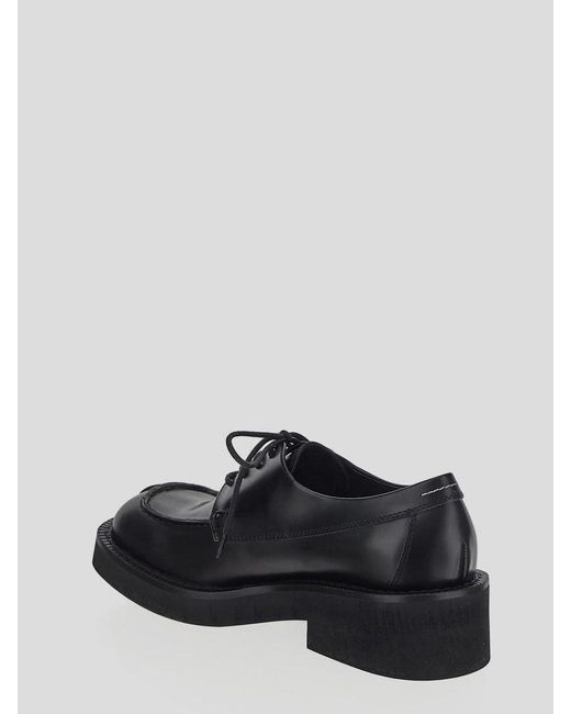 MM6 by Maison Martin Margiela Black Flat Shoes for men
