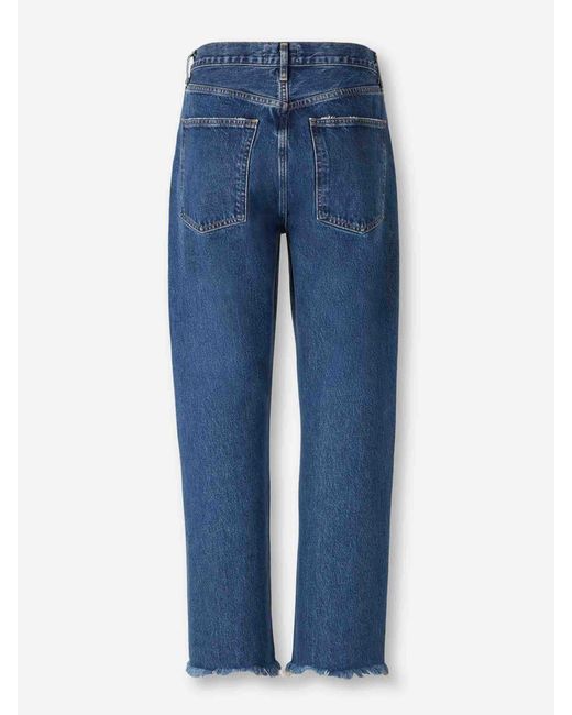 Agolde Blue 90's Straight Jeans