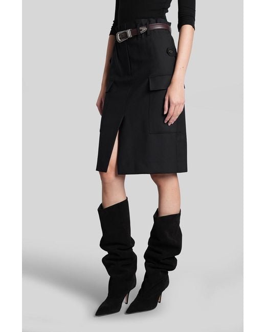 IRO Black Carrie Skirt