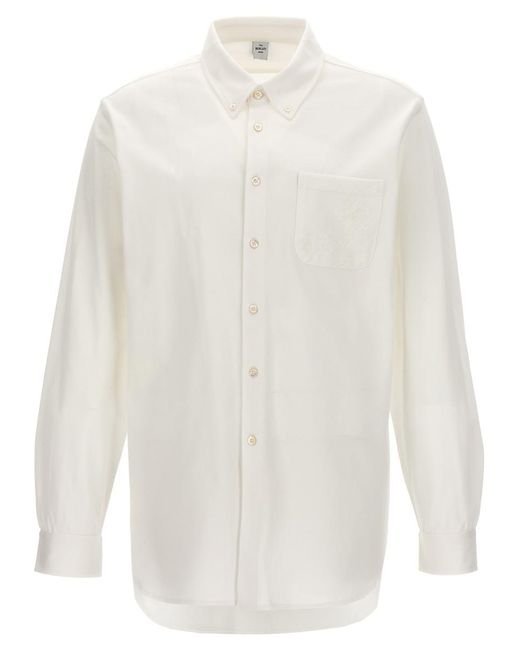 Berluti White 'Scritto Pocket' Shirt for men