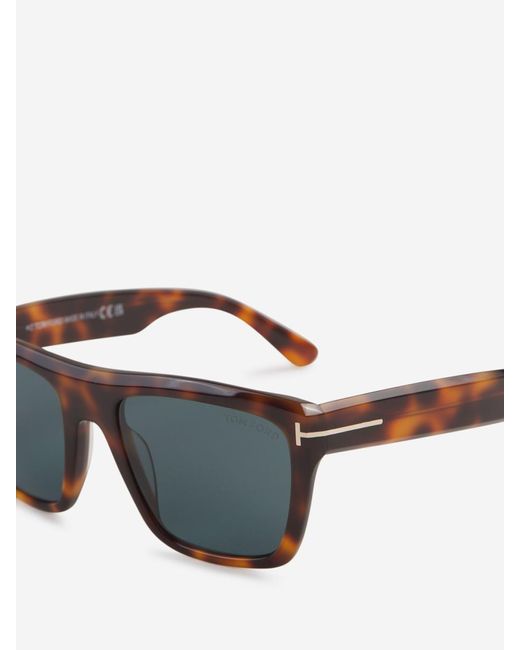 Tom Ford Gray Alberto Rectangular Sunglasses for men