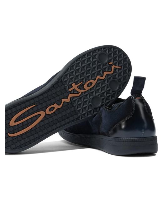 Santoni Blue "lume" Sneakers for men