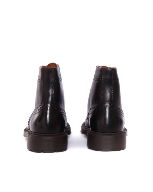 Doucal's Black Boot for men