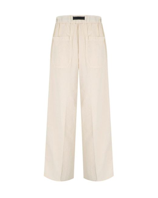 White Sand Natural Sand Carol Cream Ribbed Trousers