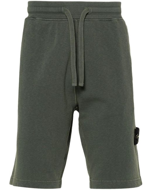 Stone Island Gray Tracksuit Shorts for men