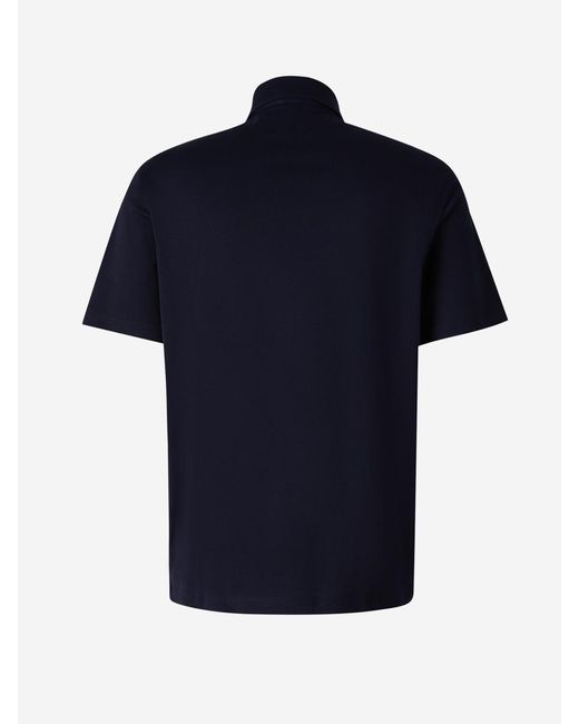 Herno Natural Cotton Logo Polo Shirt for men