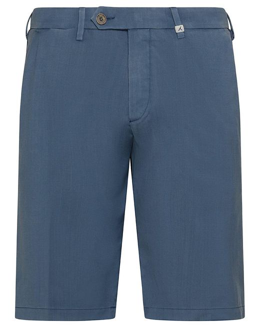 Myths Blue Slim-Fit Virgin Wool Bermuda Shorts for men