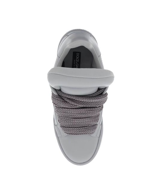 Dolce & Gabbana Gray Mega Skate Sneakers for men