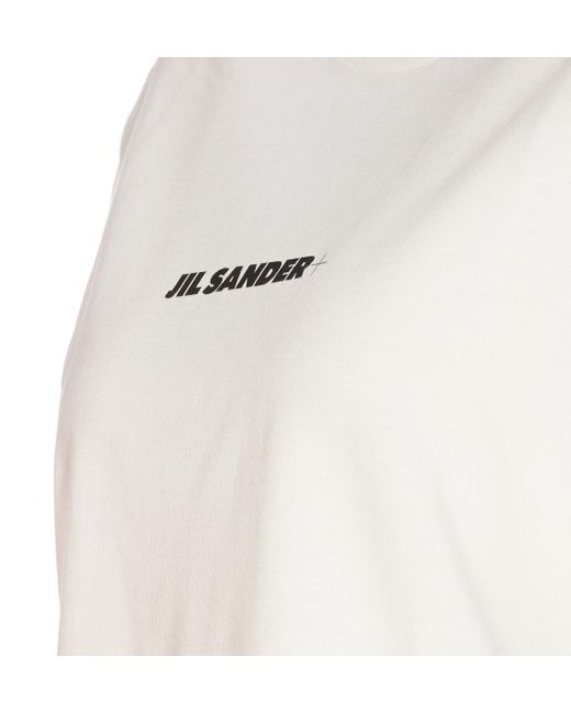 Jil Sander White T-Shirts And Polos