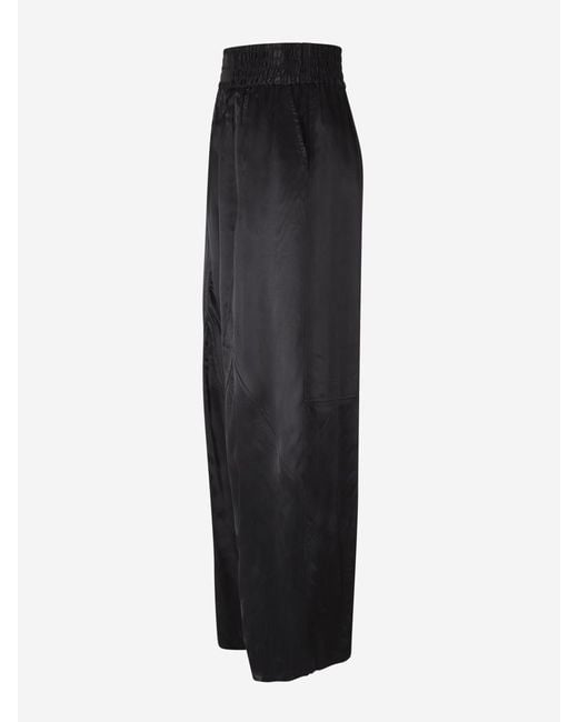 Alexander Wang Black Satin Balloon Trousers