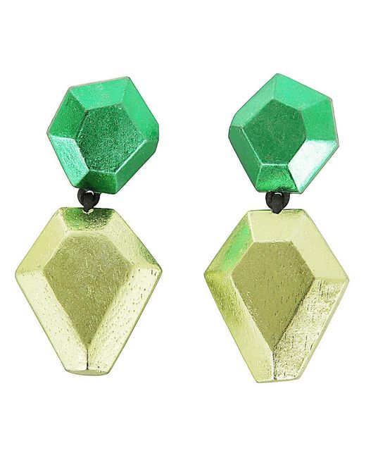 Monies Green Nebu Earring Accessories