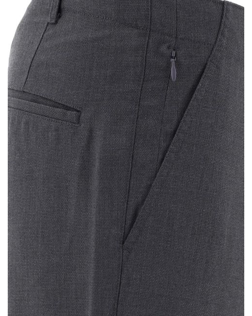 Nanamica Gray Pleated Trousers for men