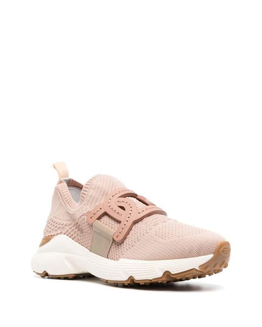 Tod's Pink Kate Technical Fabric Sneakers