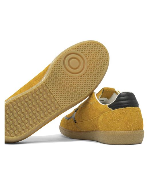 Alohas Tb.490 Rife Suede Fuzzy Yellow Leather Sneakers for men