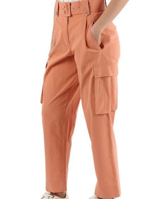 Twin Set Orange Twin-set Trousers