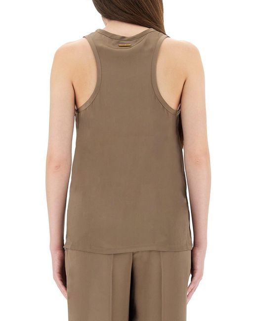Michael Kors Brown Rower Model Tank Top