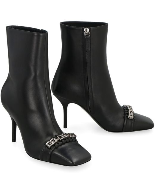 Givenchy Black G Woven Ankle Boots