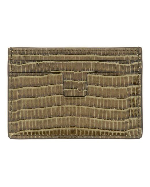 Tom Ford Natural T Line Card Holder for men