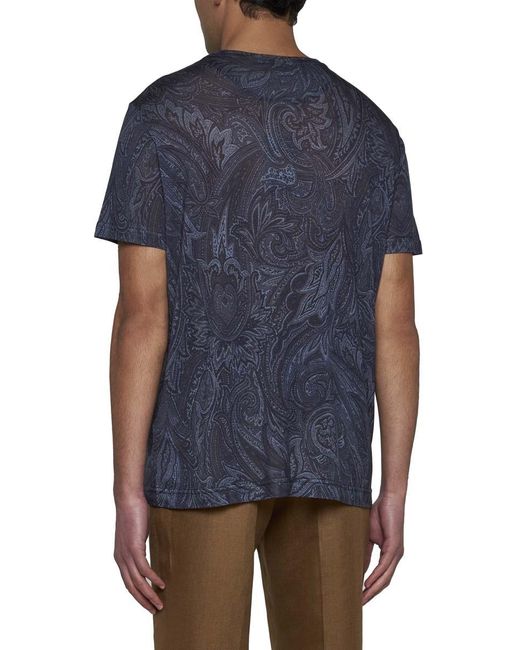 Etro Blue T-shirts And Polos for men