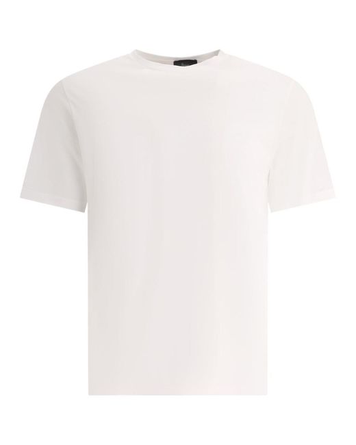 Herno White Crêpe Jersey T-Shirt for men