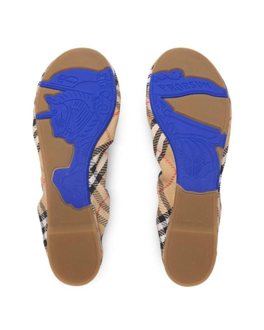 Burberry Natural Check Ballets