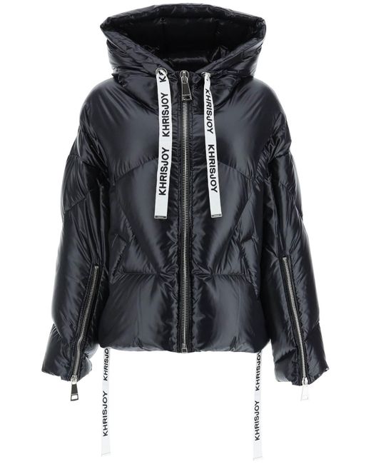 Khrisjoy Goose Khris Iconic Shiny Padded Jacket in Black - Save 32% | Lyst