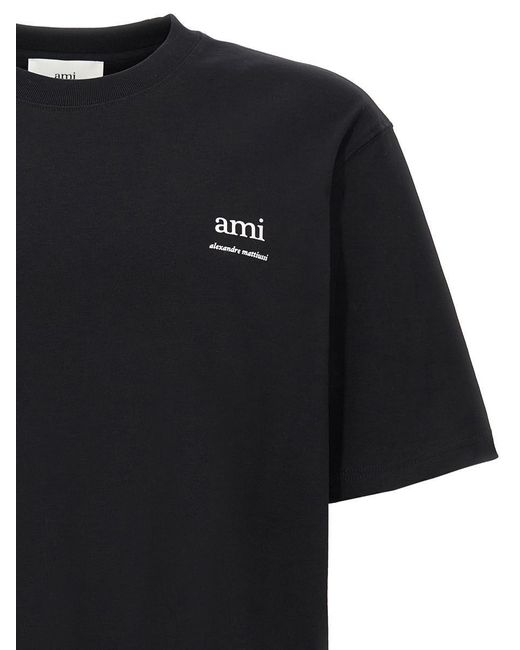 AMI Black 'Ami' T-Shirt for men