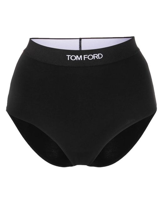 Tom Ford Black Briefs With Logo Band