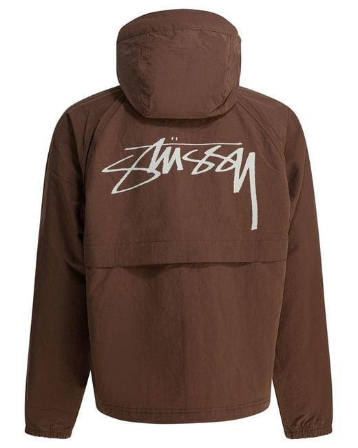 Stussy Brown Nylon Jacket