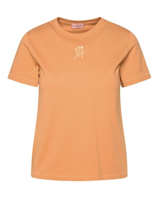 Moncler Orange Bronze Cotton T-shirt
