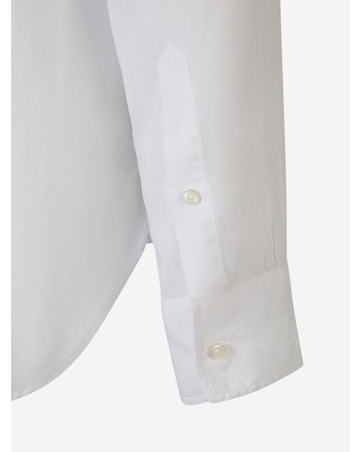 Officine Generale White Gaspard Lyocell Shirt for men