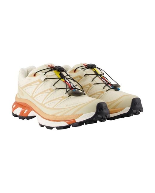 Salomon White Xt-6 Gtx Sneakers
