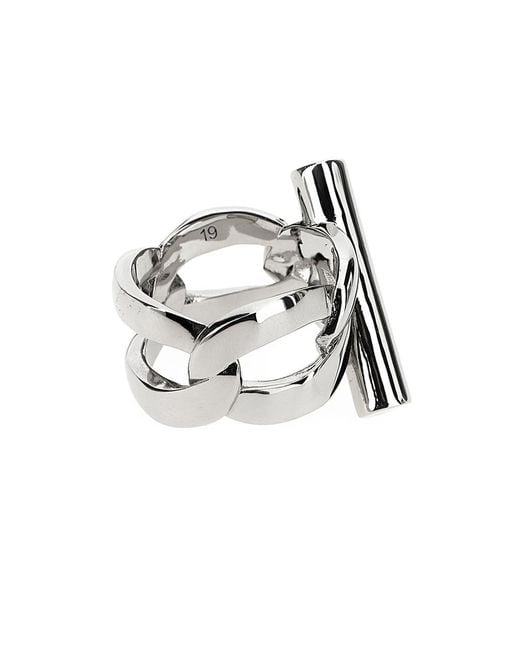 Alexander McQueen Multicolor Mcqueen T Ring for men