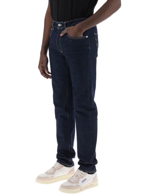 KENZO Blue Slim Fit Bara Jeans for men