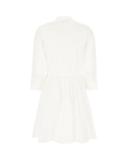 Tory Burch Blue Cotton Tunic Dress