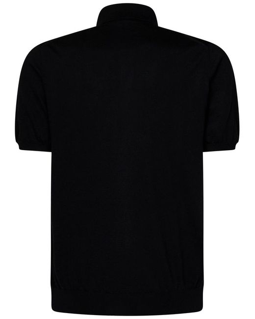 Kiton Black Icon Polo Shirt for men